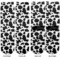 Cowprint w/Cowboy Adult Crew Socks - Double Pair - Front and Back - Apvl
