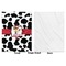 Cowprint w/Cowboy Baby Blanket (Single Side - Printed Front, White Back)
