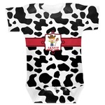 Cowprint w/Cowboy Baby Bodysuit (Personalized)