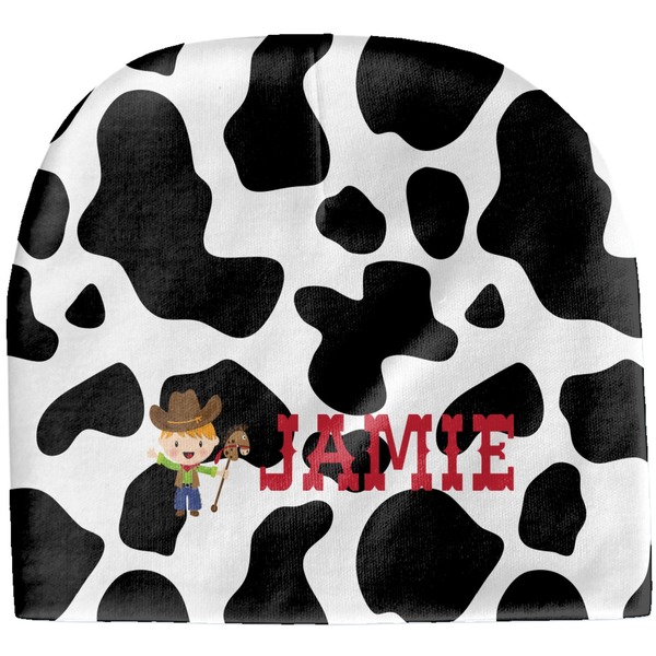 Custom Cowprint w/Cowboy Baby Hat (Beanie) (Personalized)