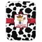 Cowprint w/Cowboy Baby Swaddling Blanket (Personalized)