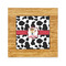 Cowprint w/Cowboy Bamboo Trivet with 6" Tile - FRONT