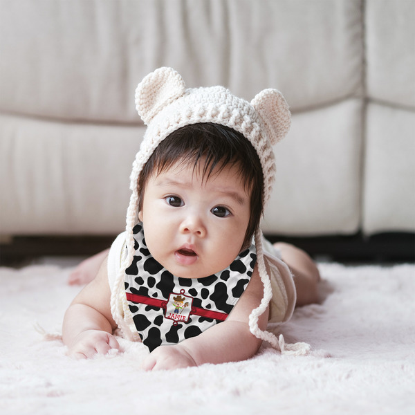 Cowprint w/Cowboy Bandana Bib - (Lifestyle 2 girl)