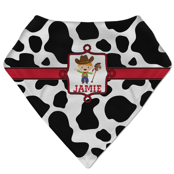 Custom Cowprint w/Cowboy Bandana Bib (Personalized)