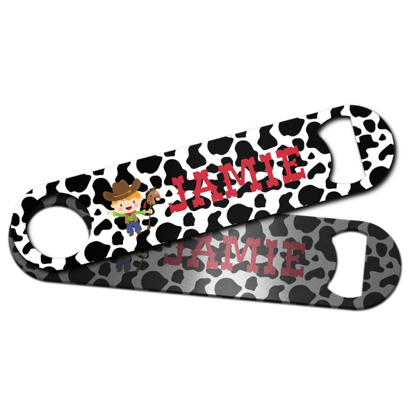 Cowprint w/Cowboy Bar Bottle Opener - Main