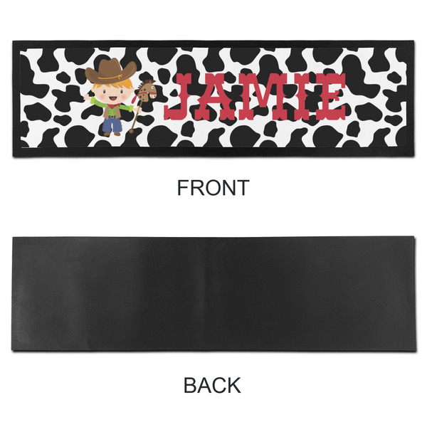 Cowprint w/Cowboy Bar Mat - Large - APPROVAL