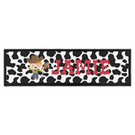 Cowprint w/Cowboy Bar Mat - Large (Personalized)