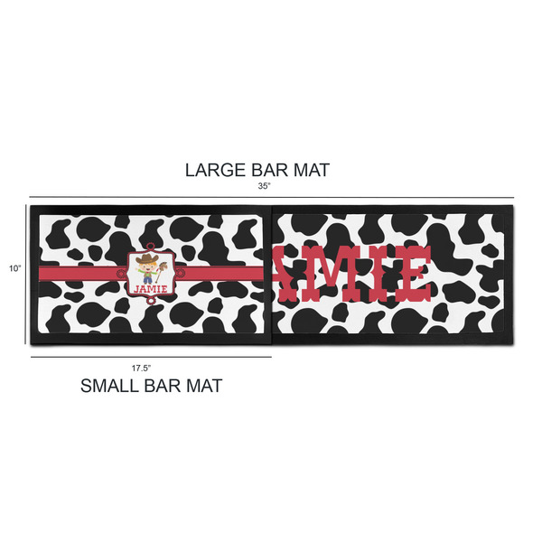 Cowprint w/Cowboy Bar Mats - Sizing Chart