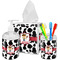 Cowprint w/Cowboy Acrylic Bathroom Accessories Set w/ Name or Text