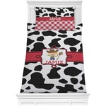 Cowprint w/Cowboy Comforter Set - Twin XL (Personalized)