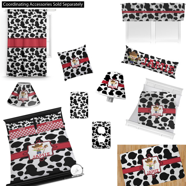 Cowprint w/Cowboy Bedroom Decor & Accessories2
