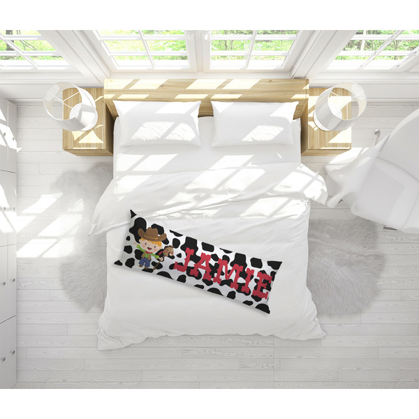 Cowprint w/Cowboy Body Pillow - LIFESTYLE