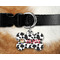 Cowprint w/Cowboy Bone Shaped Dog Tag on Collar & Dog