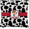 Cowprint w/Cowboy Faux-Linen Throw Pillow 26" (Personalized)