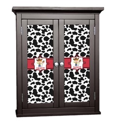 Cowprint w/Cowboy Cabinet Decal - Custom Size (Personalized)