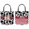 Cowprint w/Cowboy Canvas Tote - Front and Back