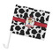 Cowprint w/Cowboy Car Flag (Personalized)