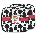 Cowprint w/Cowboy Car Sun Shade - Two Piece (Personalized)