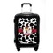Cowprint w/Cowboy Carry On Hard Shell Suitcase - Front