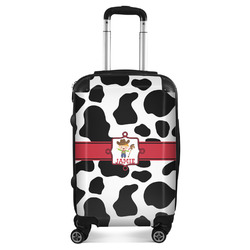 Cowprint w/Cowboy Suitcase - 20" Carry On (Personalized)