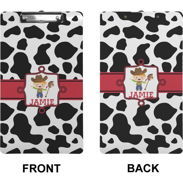 Cowprint w/Cowboy Clipboard (Legal) (Front + Back)