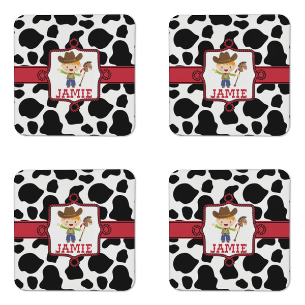 Cowprint w/Cowboy Coaster Set - APPROVAL