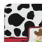 Cowprint w/Cowboy Coaster Set - DETAIL