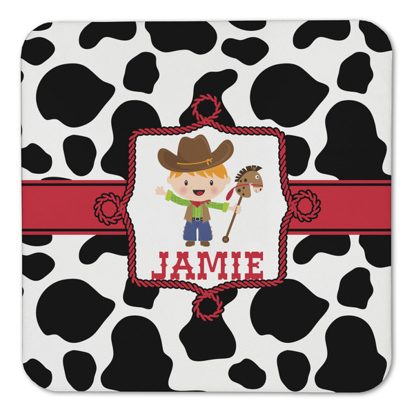 Cowprint w/Cowboy Coaster Set - FRONT (one)