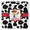 Cowprint w/Cowboy Coaster Set - FRONT (one)