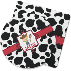Cowprint w/Cowboy Rubber Backed Coaster (Personalized)