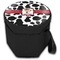 Cowprint w/Cowboy Collapsible Personalized Cooler & Seat (Closed)