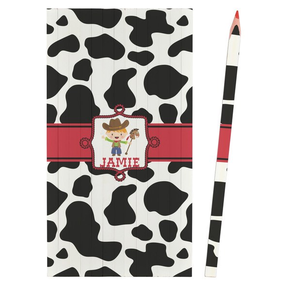 Cowprint w/Cowboy Colored Pencils - Front View