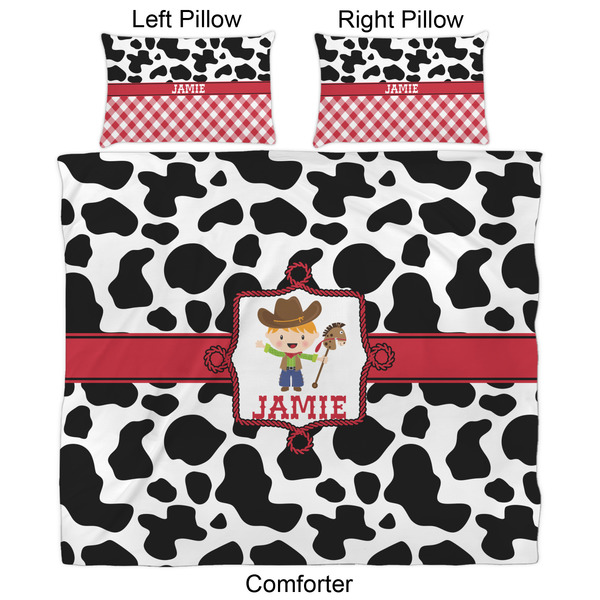Cowprint w/Cowboy Comforter Set - King - Approval