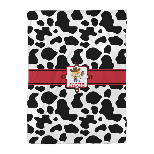 Cowprint w/Cowboy Comforter - Twin XL - Front