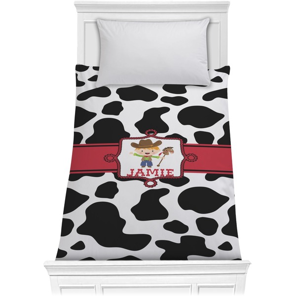 Custom Cowprint w/Cowboy Comforter - Twin XL (Personalized)