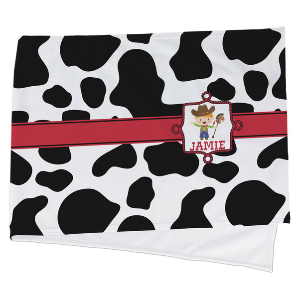 Custom Cowprint w/Cowboy Cooling Towel (Personalized)