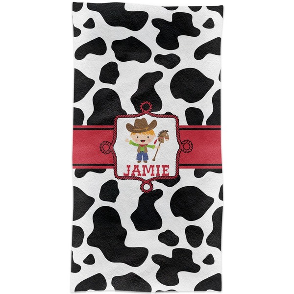 Cowprint w/Cowboy Crib Comforter/Quilt - Apvl