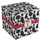 Cowprint w/Cowboy Cube Favor Gift Box - Front/Main