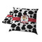Cowprint w/Cowboy Decorative Pillow Case - TWO
