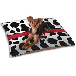 Cowprint w/Cowboy Dog Bed - Small w/ Name or Text
