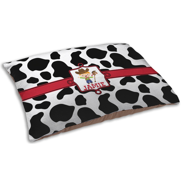 Cowprint w/Cowboy Dog Beds - SMALL
