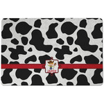 Cowprint w/Cowboy Dog Food Mat w/ Name or Text