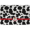 Cowprint w/Cowboy Dog Food Mat w/ Name or Text
