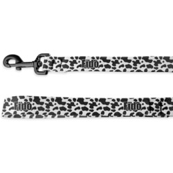 Cowprint w/Cowboy Deluxe Dog Leash (Personalized)