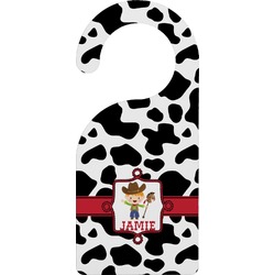 Cowprint w/Cowboy Door Hanger (Personalized)