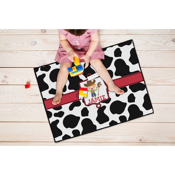 Cowprint w/Cowboy Door Mats - LIFESTYLE kid