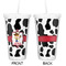 Cowprint w/Cowboy Double Wall Tumbler with Straw - Approval