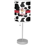 Cowprint w/Cowboy Lamp with Drum Shade (Personalized)