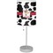Cowprint w/Cowboy Lamp with Drum Shade (Personalized)