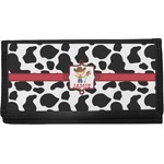 Cowprint w/Cowboy Canvas Checkbook Cover (Personalized)